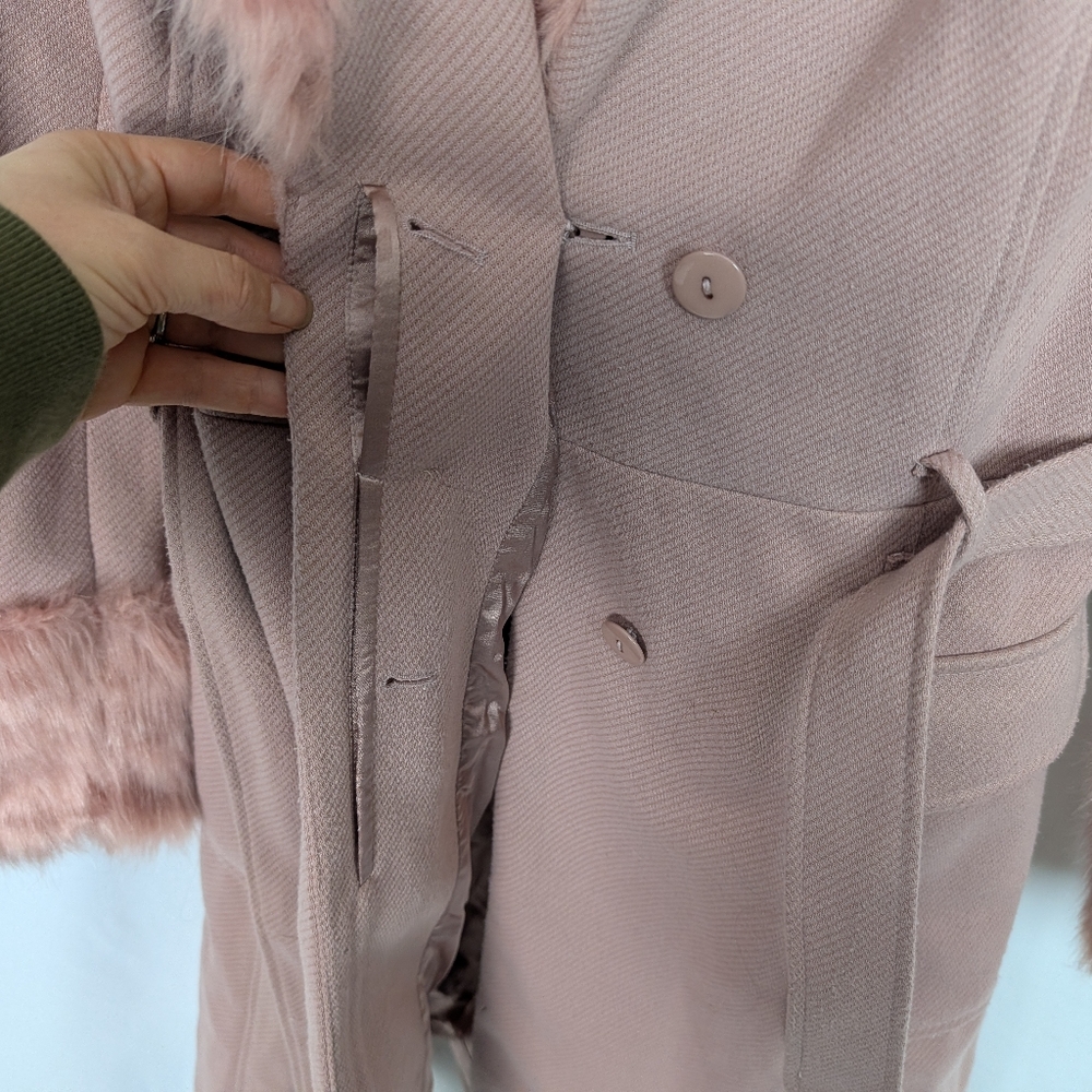 City Chic Make Me Blush Penny Lane Coat - Picture 8 of 13